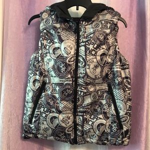 New L. Brenn 1989 Puffy Hoodie Vest with pockets